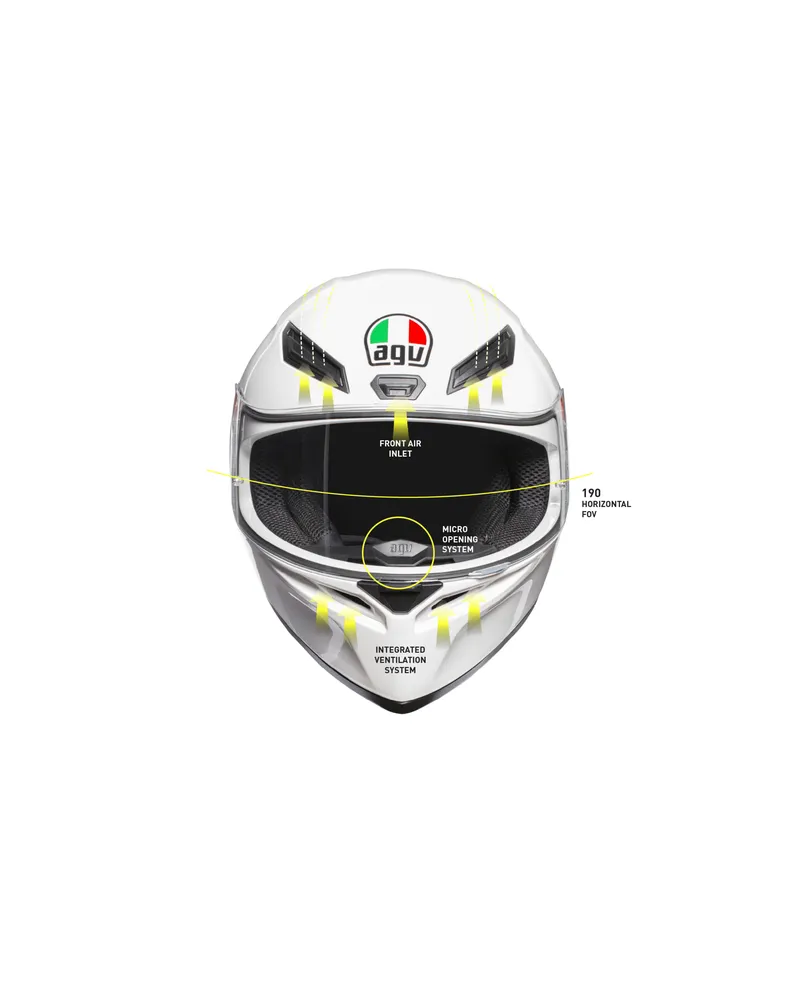 AGV K1 WHITE L