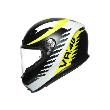 AGV K6 RAPID 46 MATT BLACK/WHITE/YELLOW XL