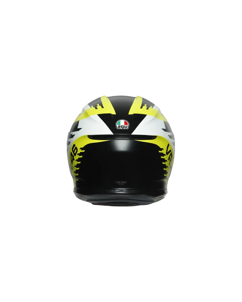 AGV K6 RAPID 46 MATT BLACK/WHITE/YELLOW XL