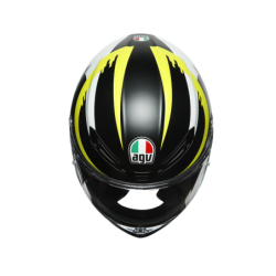 AGV K6 RAPID 46 MATT BLACK/WHITE/YELLOW XL