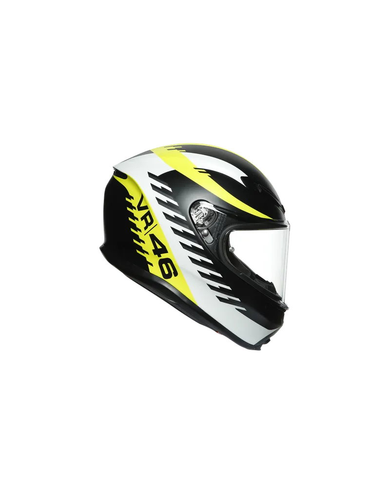 AGV K6 RAPID 46 MATT BLACK/WHITE/YELLOW L