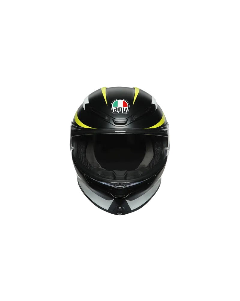 AGV K6 RAPID 46 MATT BLACK/WHITE/YELLOW L