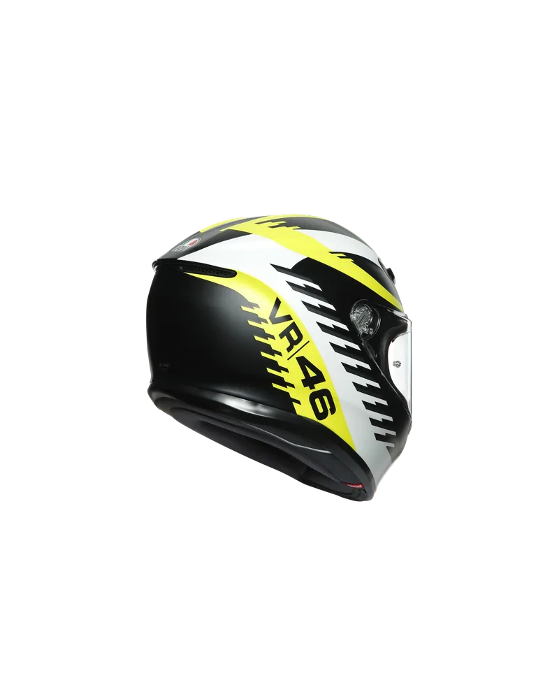 AGV K6 RAPID 46 MATT BLACK/WHITE/YELLOW L