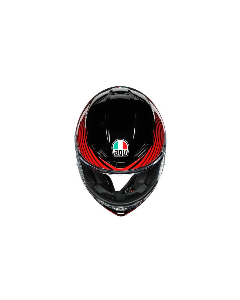 AGV K6 RUSH BLACK/RED L